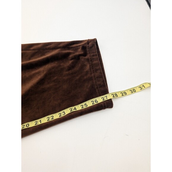 Diane Von Furstenberg The Color Auth. Brown Velvet Sweatsuit Lounge Set Size 2X - Picture 10 of 10